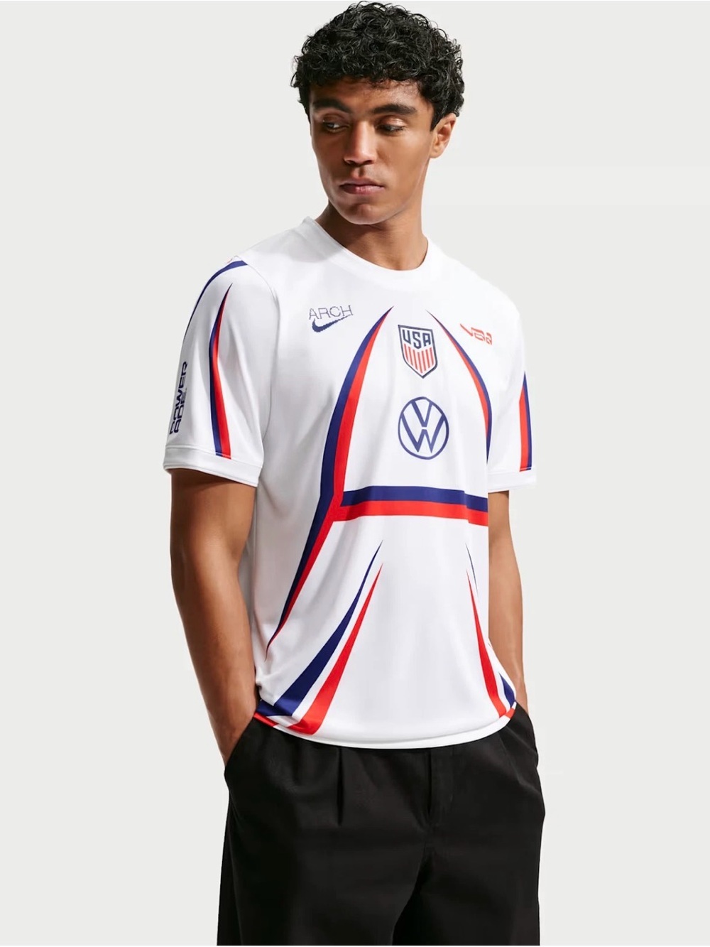 USA x Virgil Abloh Archive World VAA NIKE Cup 2026 Pre-Match Top Jersey Sz Med - Picture 5 of 7